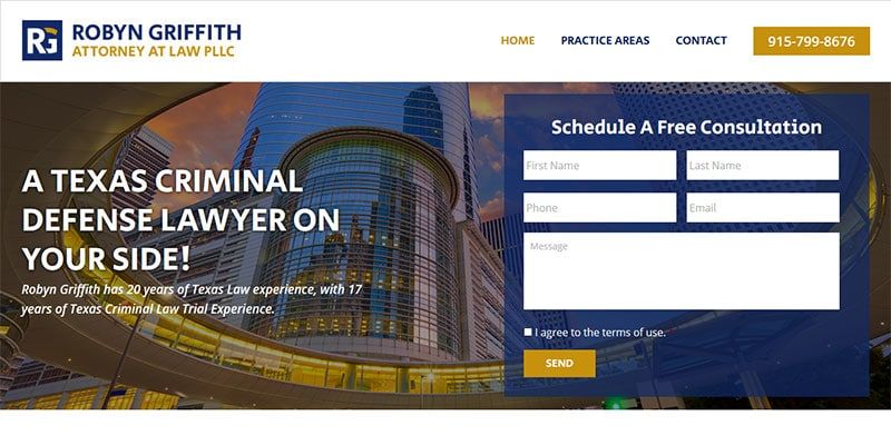 Robyn Griffith Attorney at Law PLLC website.